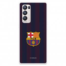 Funda para Oppo Find X3 Neo del Barcelona Rayas Blaugrana - Licencia Oficial FC Barcelona