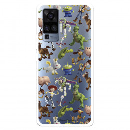 Funda para Vivo X51 Oficial de Disney Muñecos Toy Story Siluetas - Toy Story