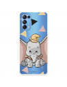 Funda para Oppo Find X3 Lite Oficial de Disney Dumbo Silueta Transparente - Dumbo