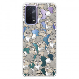 Funda para Oppo A54 5G Oficial de Disney Tambor Patrones - Bambi