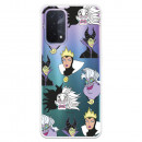 Funda para Oppo A54 5G Oficial de Disney Villanas Patrón - Villanas Disney