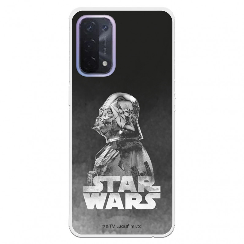 Funda para Oppo A54 5G Oficial de Star Wars Darth Vader Fondo negro - Star Wars