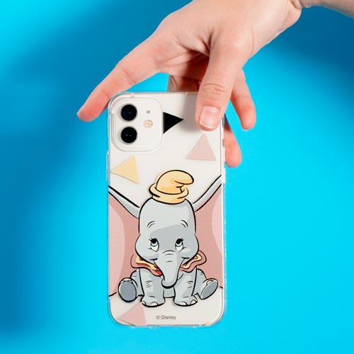 Funda para Xiaomi 12 Pro Oficial de Disney Dumbo Silueta Transparente