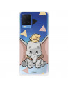 Funda para Oppo A55 4G Oficial de Disney Dumbo Silueta Transparente - Dumbo