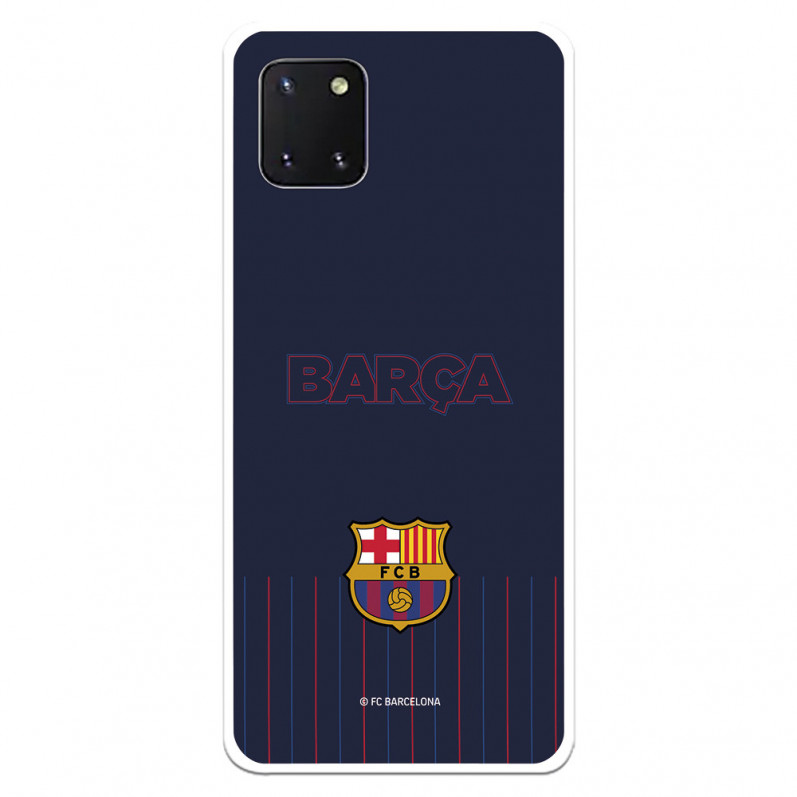 Fundaara Samsung Galaxy A81 del Barcelona Barsa Fondo Azul - Licencia Oficial FC Barcelona