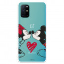 Funda para OnePlus 8T Oficial de Disney Mickey y Minnie Beso - Clásicos Disney