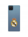 Funda para Samsung Galaxy M12 del Madrid Escudo Transparente - Licencia Oficial Real Madrid