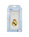 Funda para Samsung Galaxy M12 del Madrid Escudo Transparente - Licencia Oficial Real Madrid