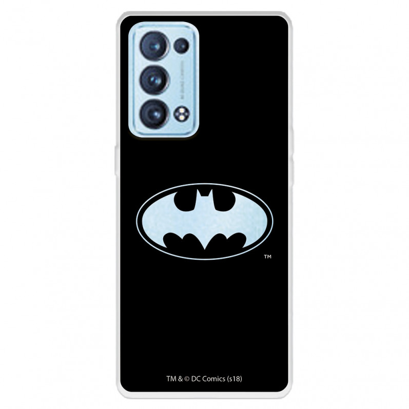 Funda para Oppo Reno6 Pro Oficial de DC Comics Batman Logo Transparente - DC Comics