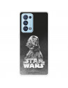 Funda para Oppo Reno6 Pro Oficial de Star Wars Darth Vader Fondo negro - Star Wars