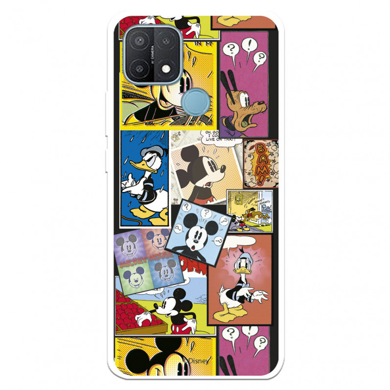 Funda para Oppo A15 Oficial de Disney Mickey Comic - Clásicos Disney