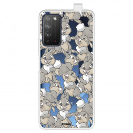 Funda para Huawei Honor X10 5G Oficial de Disney Tambor Patrones - Bambi