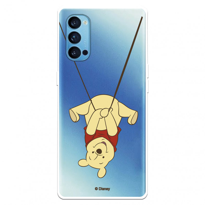 Funda para Oppo Reno4 5G Oficial de Disney Winnie  Columpio - Winnie The Pooh