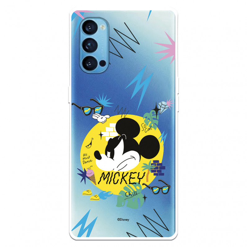 Funda para Oppo Reno4 5G Oficial de Disney Mickey Mickey Urban - Clásicos Disney