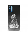 Funda para Oppo Reno4 5G Oficial de Star Wars Darth Vader Fondo negro - Star Wars