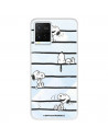 Funda para Vivo Y21S Oficial de Peanuts Snoopy rayas - Snoopy