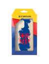 Funda para iPhone 13 Pro Max del Barcelona Escudo Rojo Trazo Azul - Licencia Oficial FC Barcelona