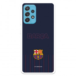 Funda para Samsung Galaxy A52S 5G del Barcelona Barsa Fondo Azul - Licencia Oficial FC Barcelona