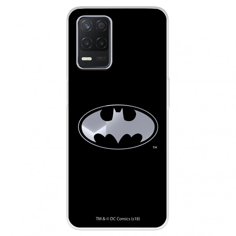 Funda para Realme Narzo 30 5G Oficial de DC Comics Batman Logo Transparente - DC Comics