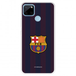 Funda para Realme C25Y del Barcelona Rayas Blaugrana - Licencia Oficial FC Barcelona