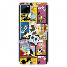 Funda para Realme C25Y Oficial de Disney Mickey Comic - Clásicos Disney