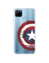 Funda para Realme C25Y Oficial de Marvel Capitán América Escudo Transparente - Marvel