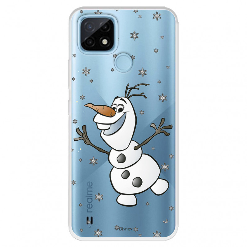 Husă pentru Realme C21 Official Disney C21 Olaf Olaf Transparent - Frozen