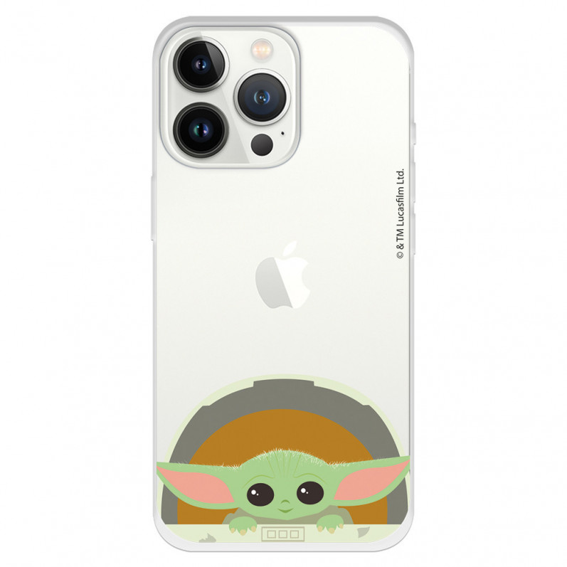 Oficial Star Wars Baby Yoda zâmbește pentru iPhone 13 Pro Case - The Mandalorian