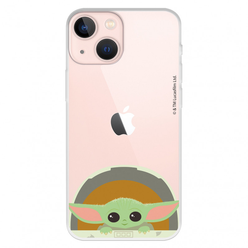 Oficial Star Wars Baby Yoda zâmbește pentru iPhone 13 Mini Case - The Mandalorian