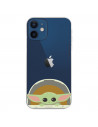 Oficial Star Wars Baby Yoda zâmbește pentru iPhone 12 Mini Case - The Mandalorian