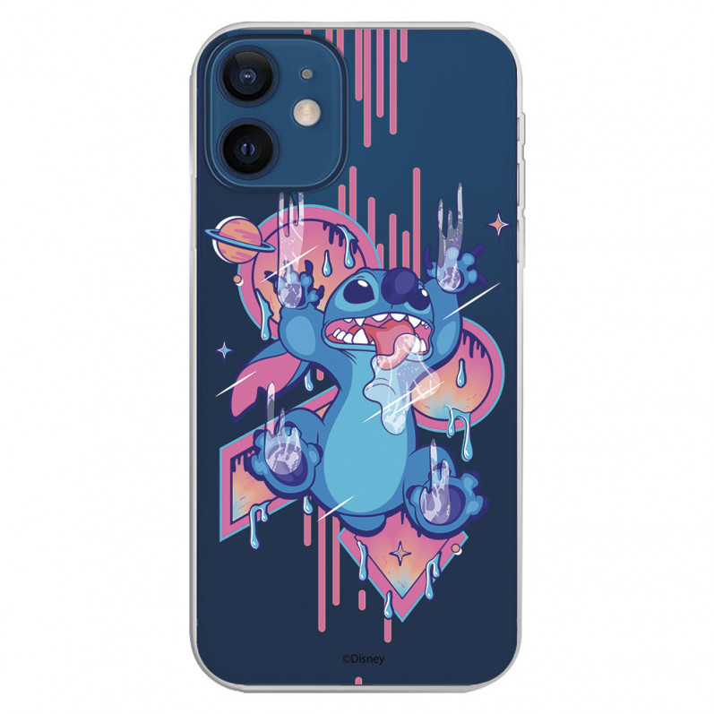 Carcasa oficială Disney Stitch Graffiti pentru iPhone 12 Mini - Lilo & Stitch