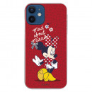 Carcasa oficială Disney Minnie Mad About pentru iPhone 12 Mini - Disney Classics