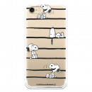 Official Peanuts Snoopy Snoopy Snoopy Stripes iPhone 7 Case - Snoopy