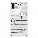 Carcasa oficială Peanuts Snoopy Stripe pentru iPhone X - Snoopy