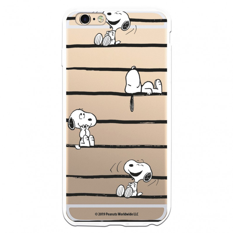 Official Peanuts Snoopy Snoopy Snoopy Stripe iPhone 6 Plus Case - Snoopy