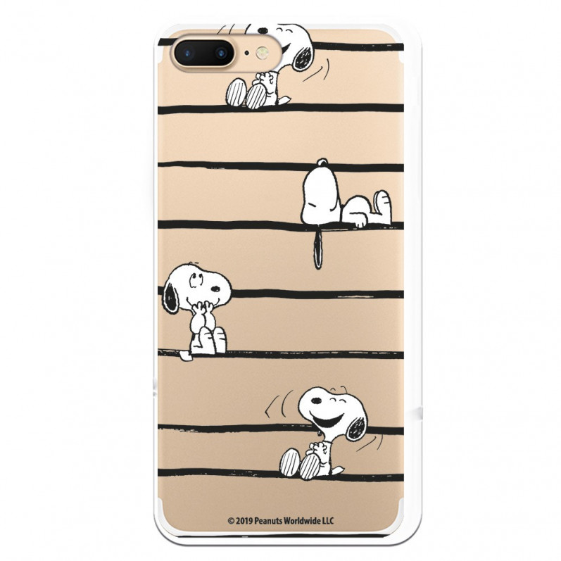 Official Peanuts Snoopy Snoopy Snoopy Stripes iPhone 7 Plus Case - Snoopy