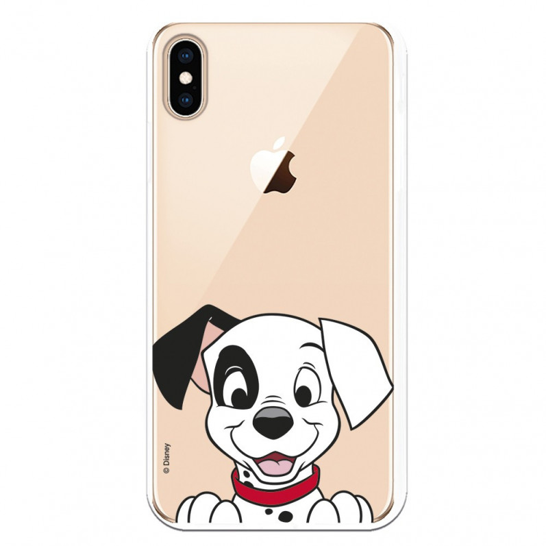 Husă oficială Disney Smile Smile Puppy Smile pentru iPhone XS Max - 101 Dalmațieni