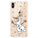 Carcasa oficială Disney Olaf Olaf Olaf Crystal Clear pentru iPhone XS Max - Frozen