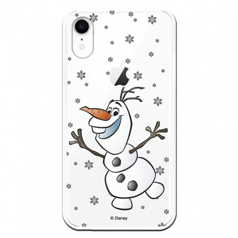 Husă transparentă oficială Disney Olaf pentru iPhone XR - Frozen