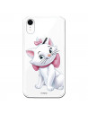 Carcasa oficială Disney Marie Silhouette Transparent Case pentru iPhone XR - The Aristocats