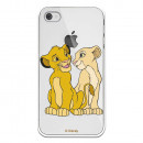 Carcasa oficială Disney Simba și Nala pentru iPhone 4 Crystal Clear - The Lion King