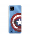 Funda para Realme 8i Oficial de Marvel Capitán América Escudo Transparente - Marvel