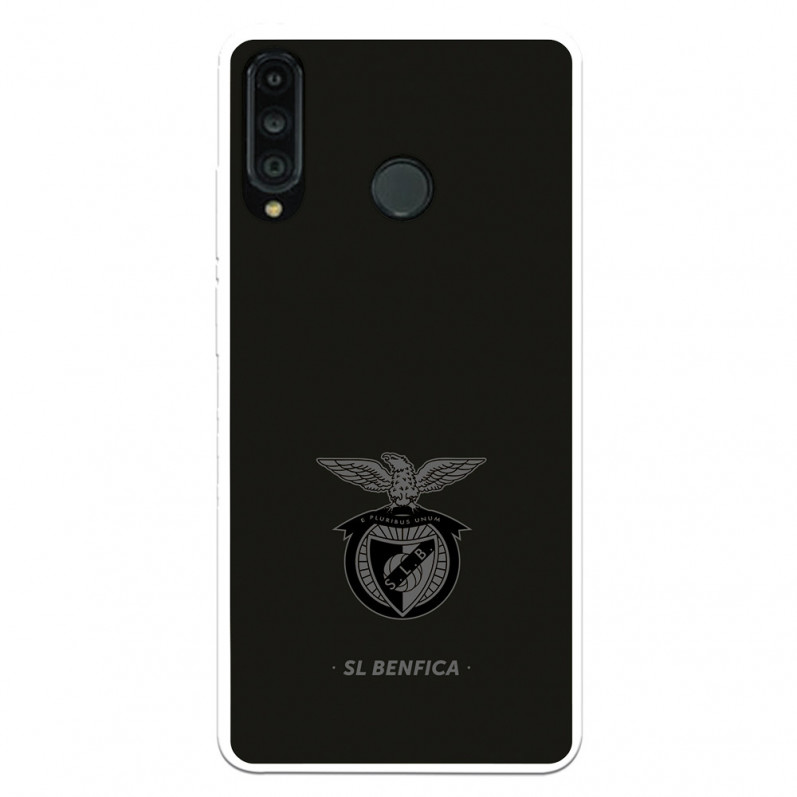 Funda para Huawei P30 Lite del Escudo Fondo Negro  - Licencia Oficial Benfica