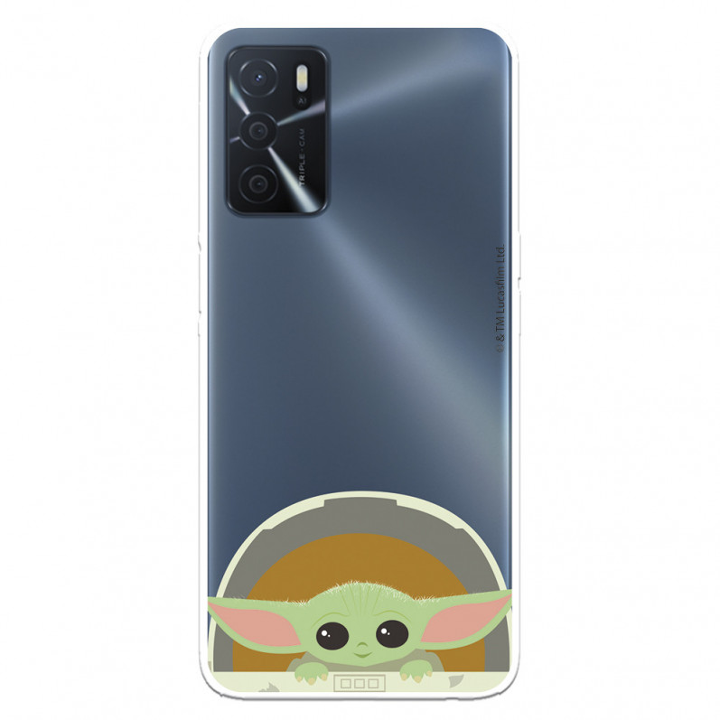 Husă pentru Oppo A16s Official Star Wars Baby Yoda Smiles - The Mandalorian