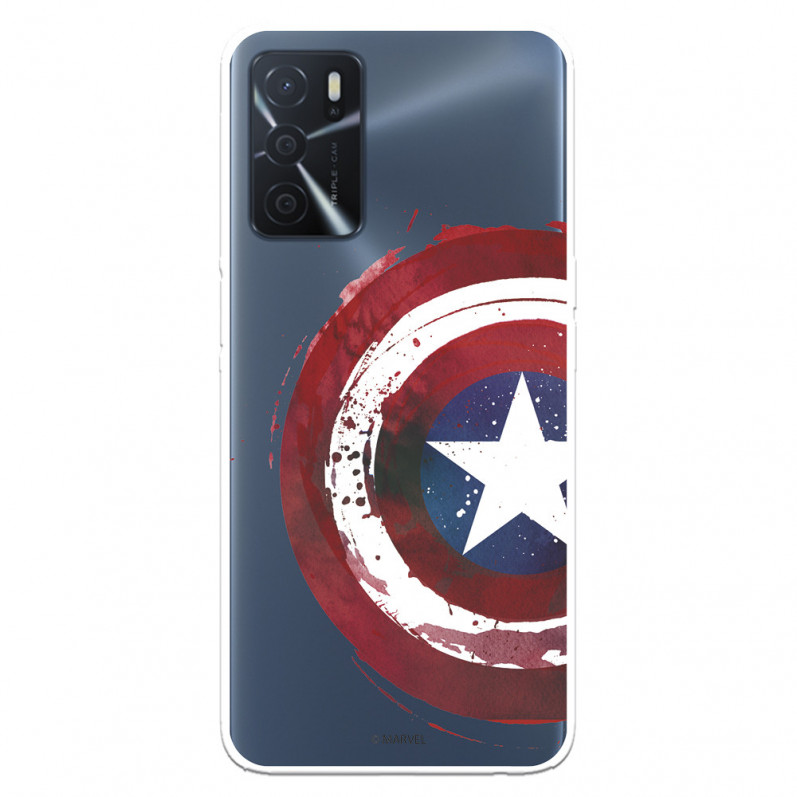 Husă pentru Oppo A16 Official Marvel Captain America Transparent Shield - Marvel