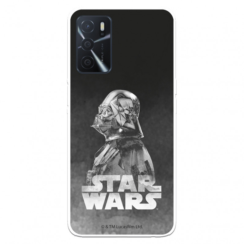 Husă pentru Oppo A16 Oficial Star Wars Darth Vader Fond negru - Star Wars