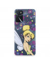 Capac pentru Oppo A16 Official Disney Tinkerbell Flowers - Peter Pan