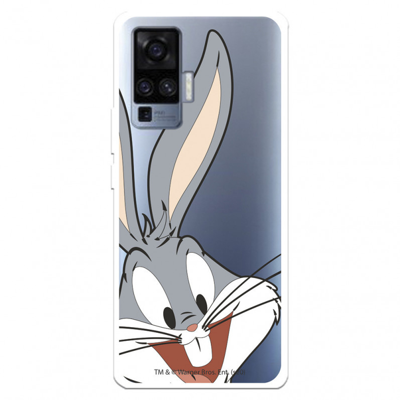 Husă pentru Vivo X51 Official Warner Bross Bugs Bunny Silhouette Transparent - Looney Tunes