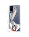 Husă pentru Vivo X51 Official Warner Bross Bugs Bunny Silhouette Transparent - Looney Tunes