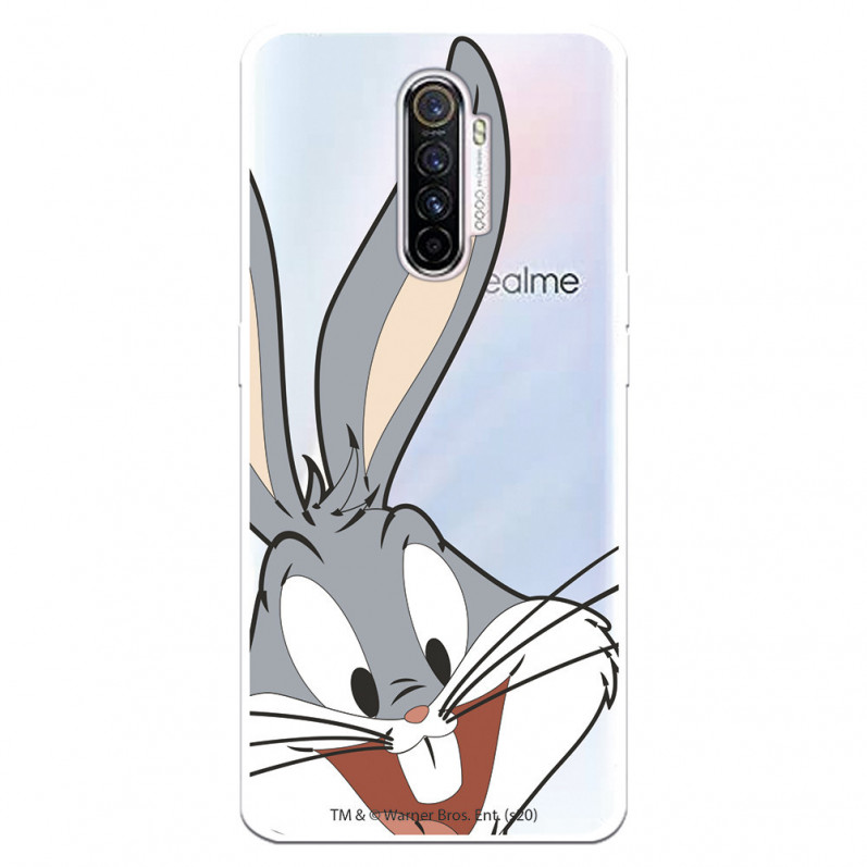 Husă pentru Realme X2 Pro Official Warner Bross Bugs Bunny Silhouette Transparent - Looney Tunes